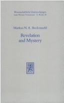 Revelation and mystery in ancient Judaism and Pauline Christianity