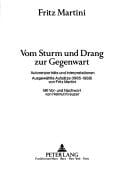 Vom Sturm und Drang zur Gegenwart