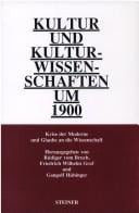 Kultur und Kulturwissenschaften um 1900