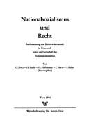 Nationalsozialismus und Recht