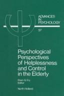 Psychological perspectives of helplessness andcontrol in the elderly