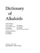 Dictionary of Alkaloids, Second Edition with CD-ROM