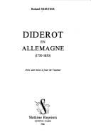 Diderot en Allemagne, 1750-1870