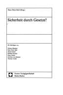 Sicherheit durch Gesetze?