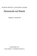 Hermenentik und Historik