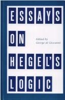 Essays on Hegel's Logic