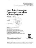 Laser interferometry, quantitative analysis of interferograms