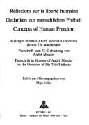 Réflexions sur la liberté humaine