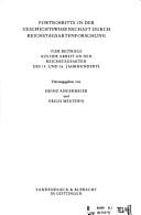 Fortschritte in der Geschichtswissenschaft durch Reichstagsaktenforschung: Vier Beiträge aus der Arbeit an den Reichstagsakten des 15. und 16. ... Akademie der Wissenschaften) (German Edition)