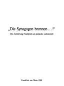 Die Synagogen brennen-- !