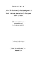 Oratio de Sinarum philosophia practica =