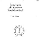 Schweigen die deutschen Intellektuellen?