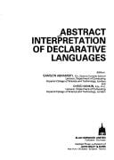 Abstract interpretation of declarative languages