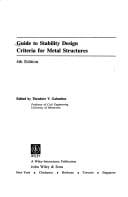 Guide to stability design criteria for metal structures