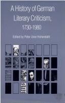 A History of German literary criticism, 1730-1980