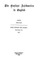 The Earliest arithmetics in English