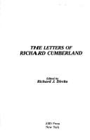 The letters of Richard Cumberland