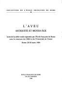 L'Aveu, Antiquité et Moyen-Age
