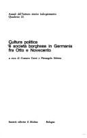 Cultura politica e società borghese in Germania fra Otto e Novecento