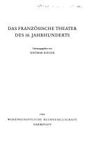 Das Französische Theater des 18. Jahrhunderts