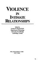 Violence in intimate relationships