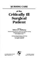 Nursing care of the critically ill surgical patient