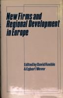 New firms and regional development in Europe