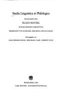 Studia linguistica et philologica