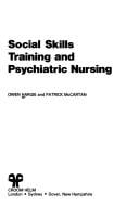 Social skills training and psychiatric nursing
