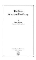 The new American presidency