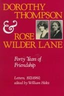 Dorothy Thompson and Rose Wilder Lane