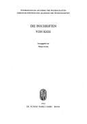 Die Inschriften von Kios (Inschriften griechischer Städte aus Kleinasien) (German Edition)
