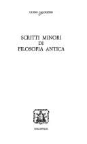 Scritti minori di filosofia antica