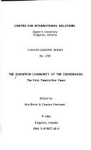 The European community at the crossroads