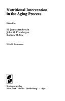 Nutritional intervention in the aging process