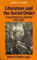 Literature and the social order in eighteenth-century England