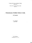 Determinants of fertility decline in India