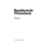 Baseldeutsch-Wörterbuch