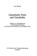 Literarische Form und Geschichte