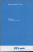 Microeconomic theory