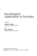 Psychological applications in psychiatry