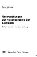 Untersuchungen zur Historiographie der Linguistik