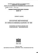 Anonyme Metaphrase zu Anna Komnene, Alexias XI-XIII