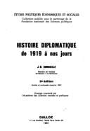 Histoire diplomatique de 1919 a   nos jours