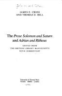 The prose Solomon and Saturn and Adrian and Ritheus