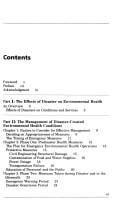 Environmental health management after natural disasters