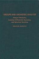 Groups and geometric analysis