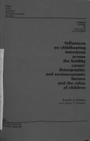 Influences on childbearing intentions across the fertility career