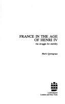 France in the age of Henri IV
