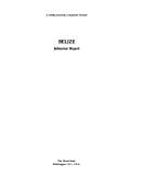 Belize, economic report. --